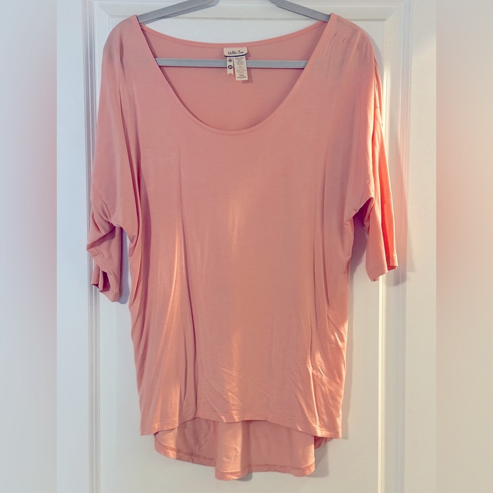 Matilda Jane Light Pink Flowy Short-sleeve—Womens Medium